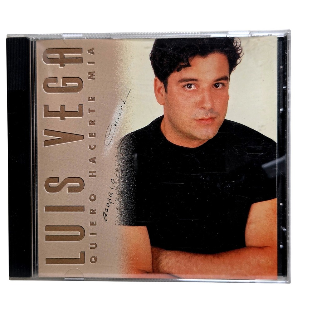 Luis Vega Quiero Hacerte‎ Mia Audio CD 1996 Latin Pop Music Good